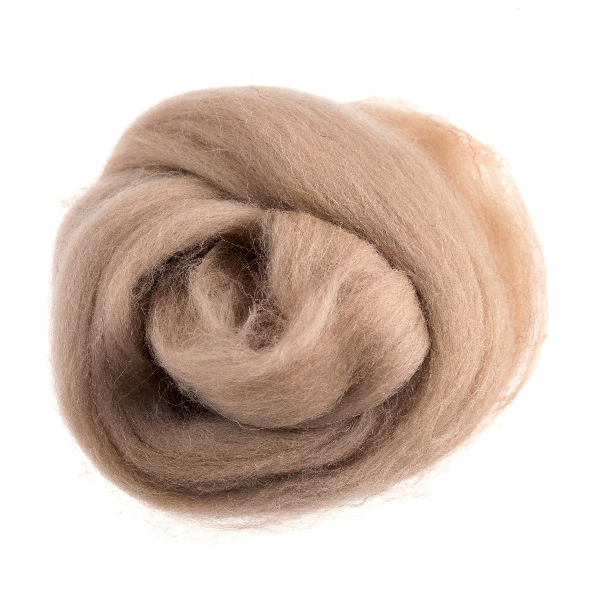 Natural Wool Roving: 10g: Cream Beige | Buy Online from The Home Crafters