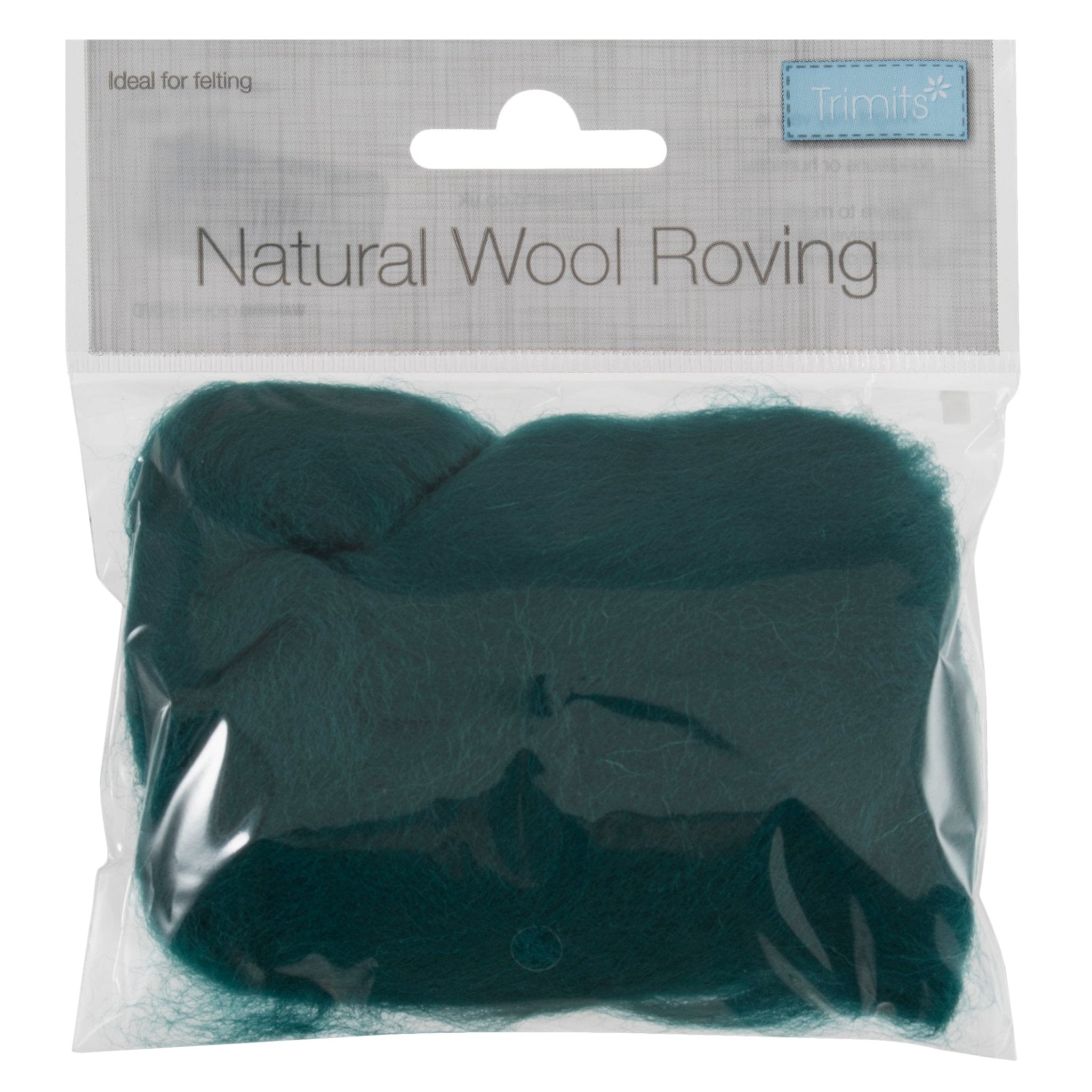 Natural Wool Roving: 10g: Grass Green | Buy Online from The Home Crafters