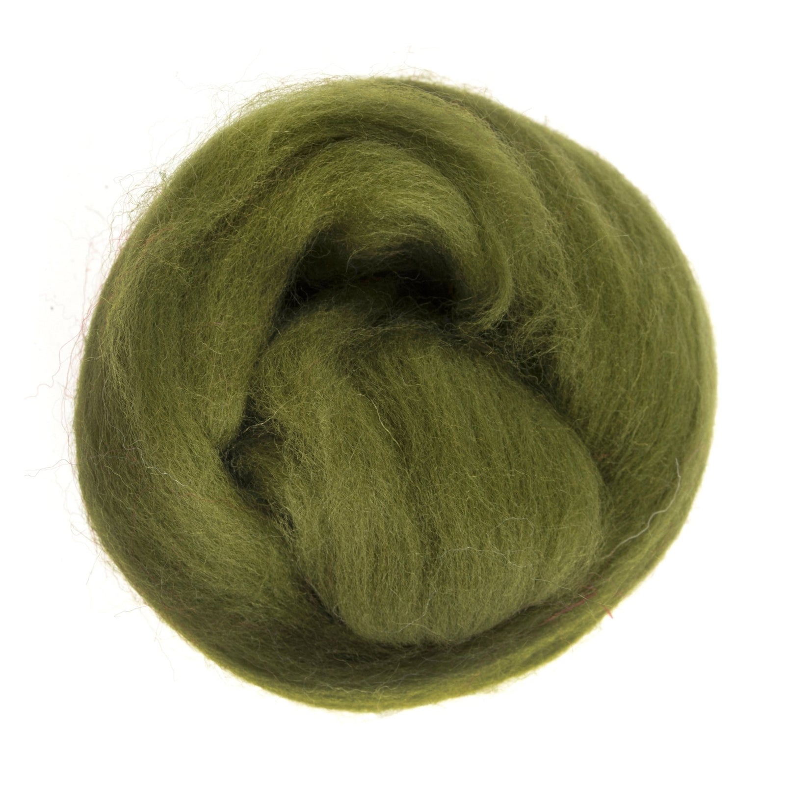 Natural Wool Roving: 10g: Lime | Buy Online from The Home Crafters