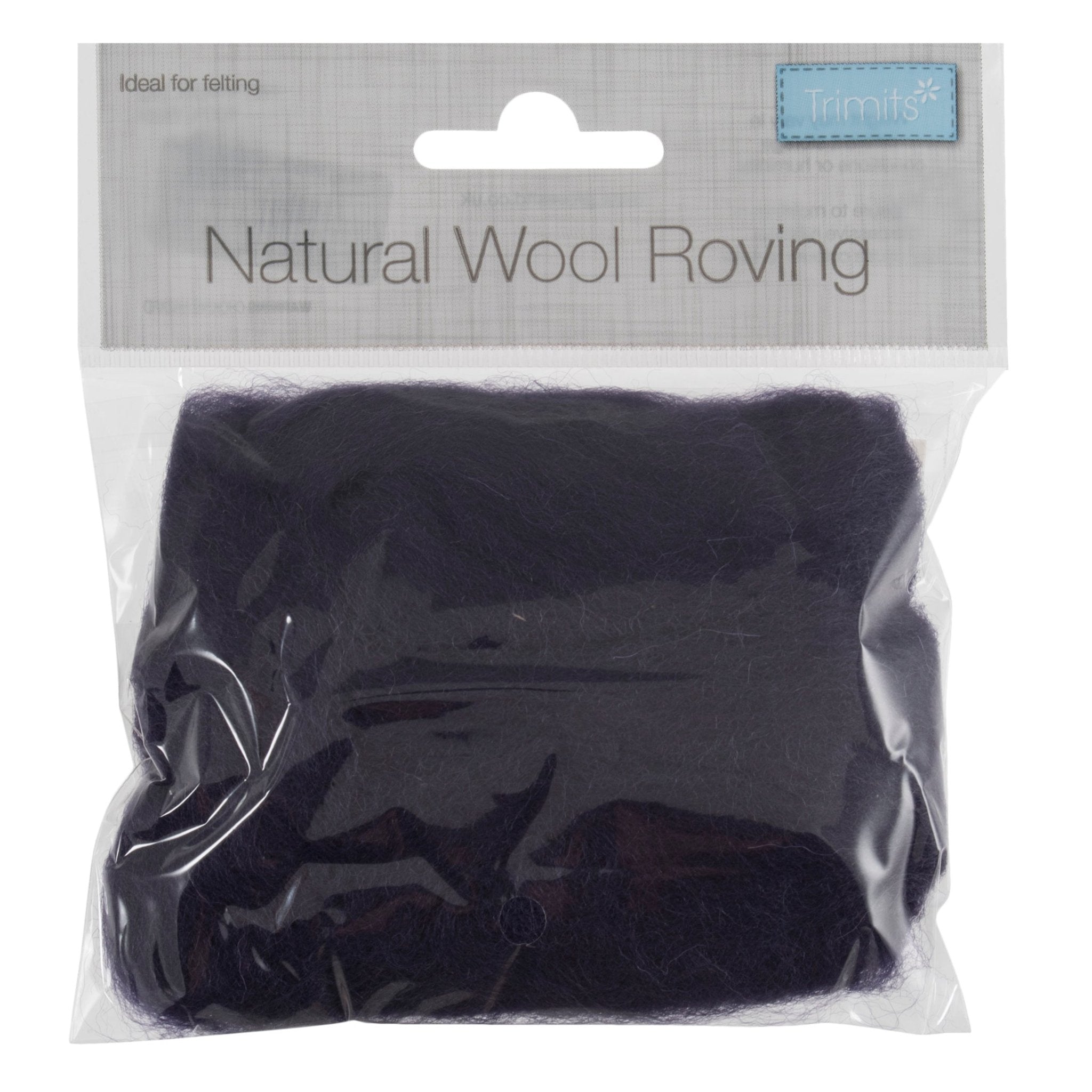 Natural Wool Roving: 10g: Plum | Buy Online from The Home Crafters