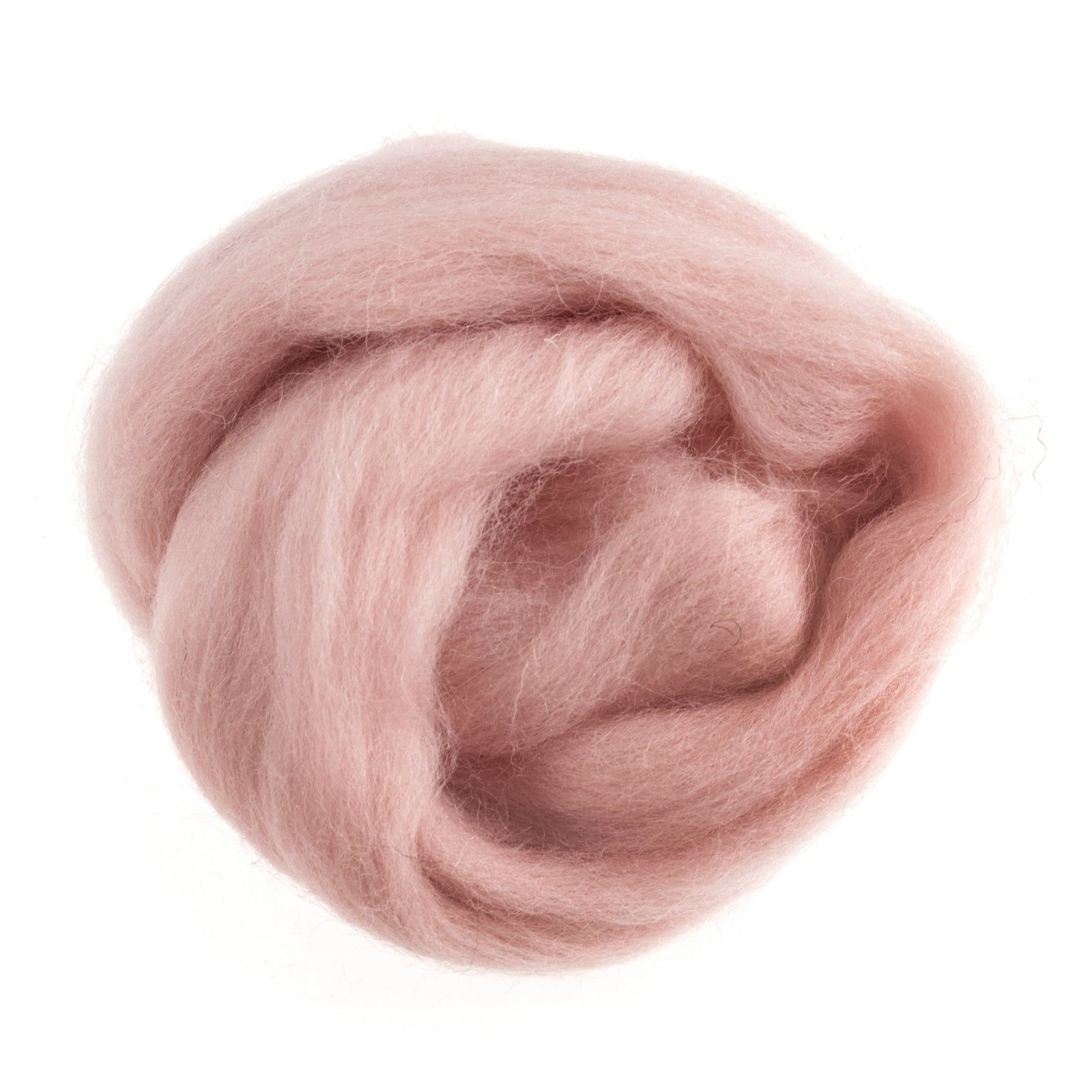 Natural Wool Roving: 10g: Powder Pink | Buy Online from The Home Crafters