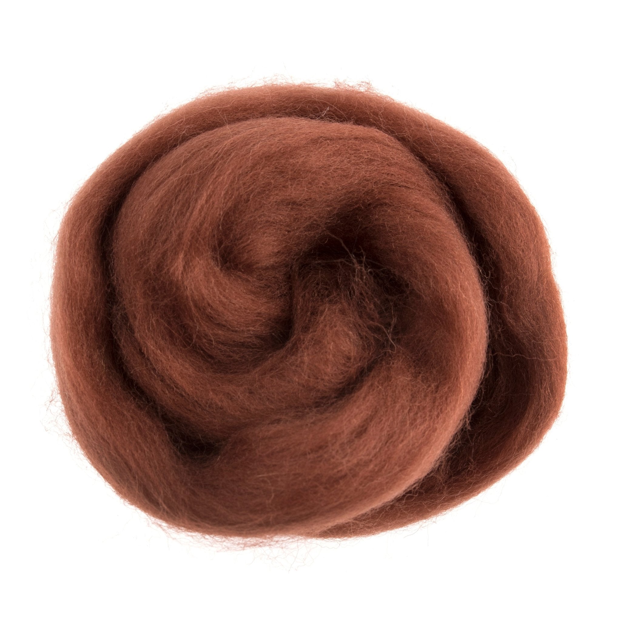 Natural Wool Roving: 10g: Sienna | Buy Online from The Home Crafters