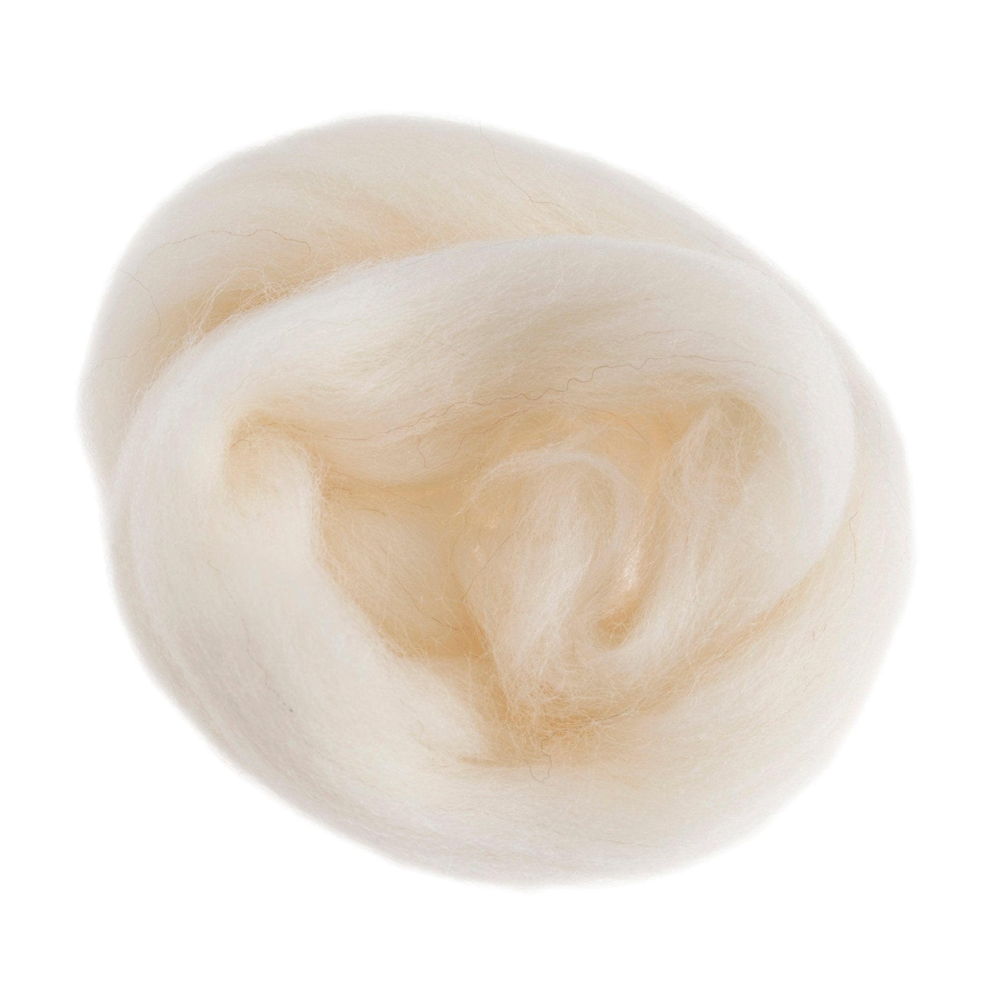 Natural Wool Roving: 10g: White | Buy Online from The Home Crafters