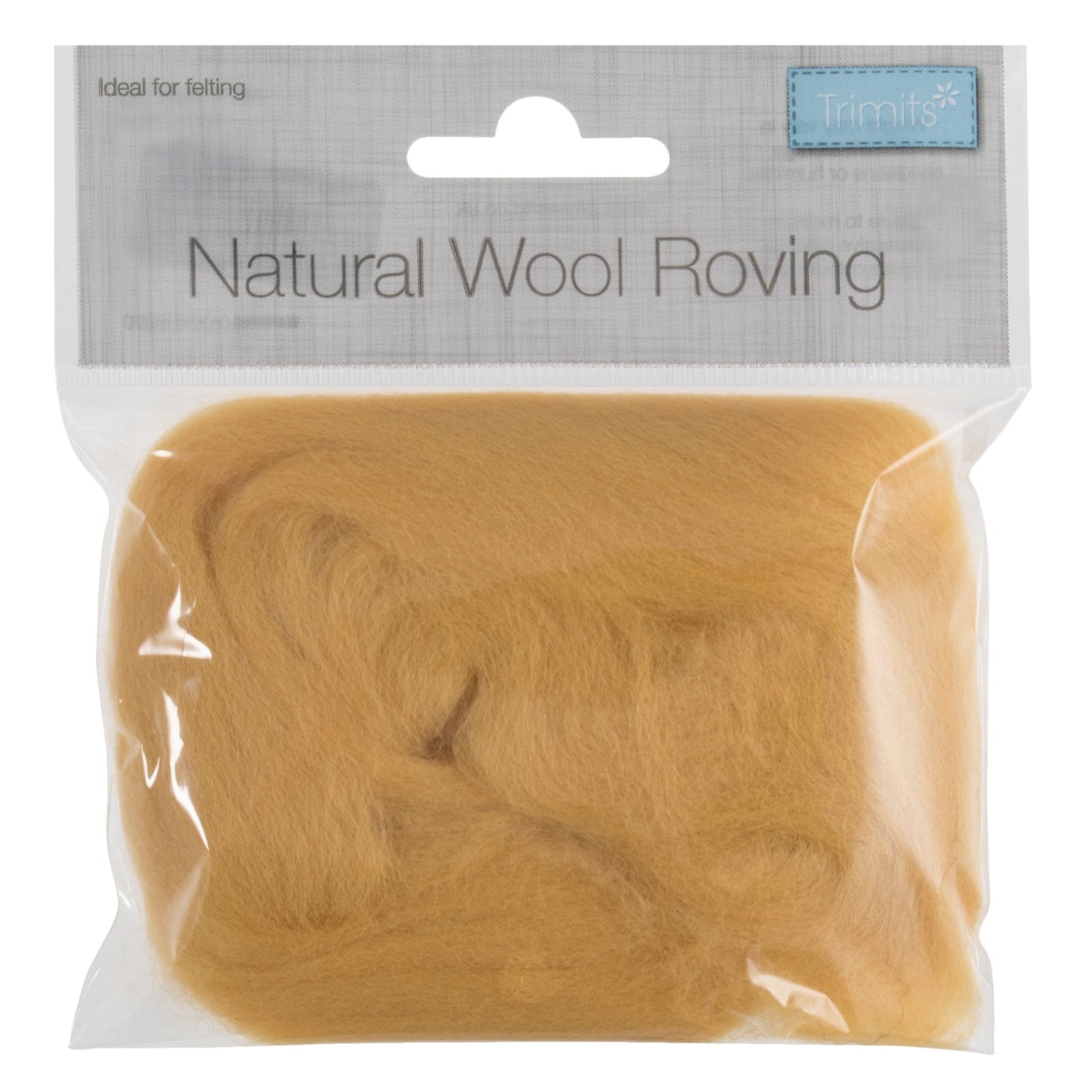 Natural Wool Roving: 10g: Yellow | Buy Online from The Home Crafters