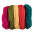 Natural Wool Roving: 50g: Assorted Brights | Buy Online from The Home Crafters