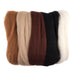 Natural Wool Roving: 50g: Assorted Browns | Buy Online from The Home Crafters