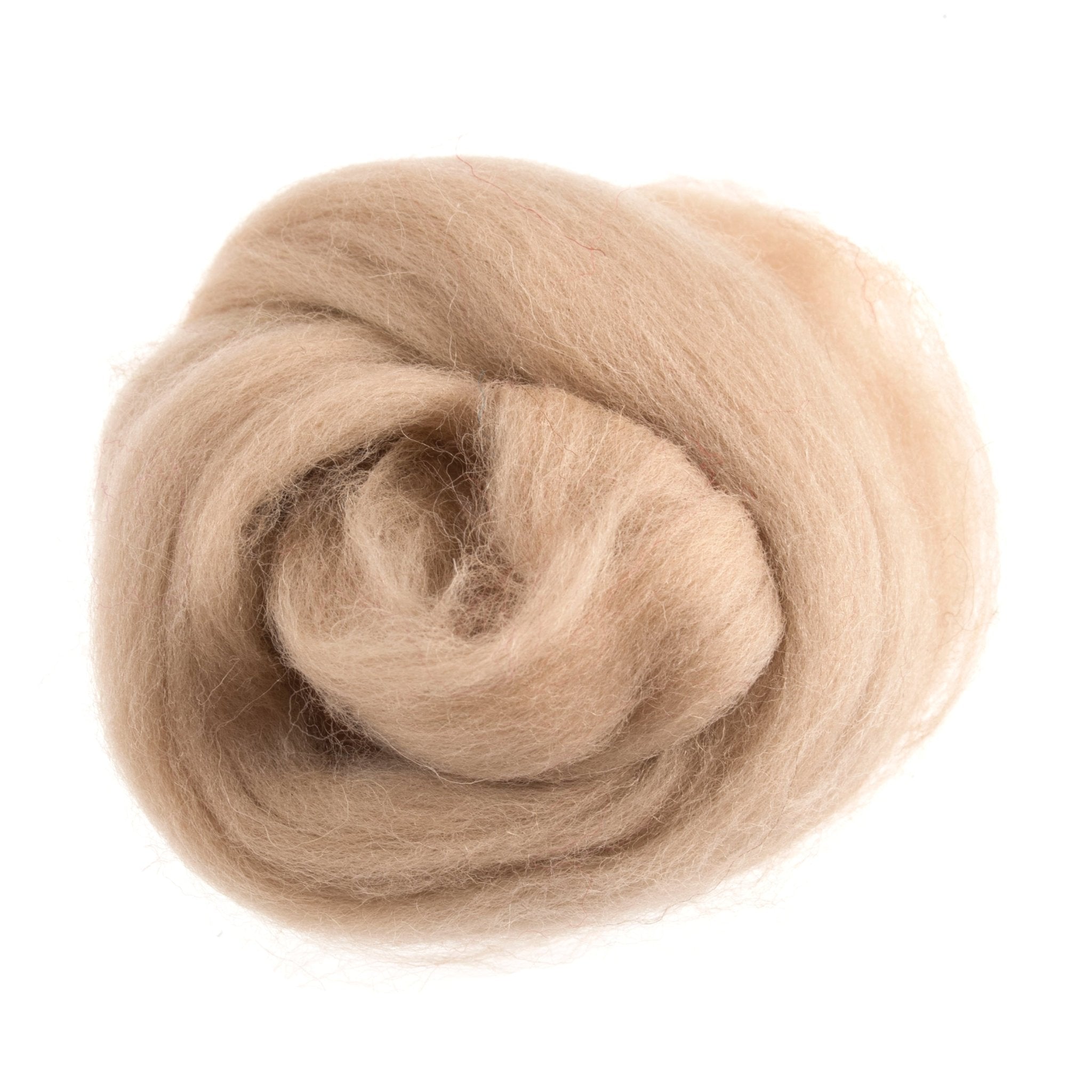 Natural Wool Roving: 50g: Cream Beige | Buy Online from The Home Crafters
