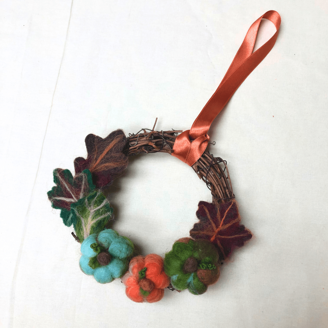 Needle Felting for Beginners: Felted Autumn Wreath - Saturday 11th October | Buy Online from The Home Crafters