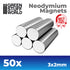2mm Thick Neodymium Disc Magnets - 50pc (N52) | Green Stuff World | Buy Online from The Home Crafters