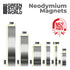 2mm Thick Neodymium Disc Magnets - 50pc (N52) | Green Stuff World | Buy Online from The Home Crafters