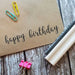 Skull & Cross Buns Medium Artisan Rubber Stamps - Happy Birthday Script | Buy Online from The Home Crafters