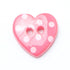 Novelty Love Heart Button - 2 Hole: 15mm | Buy Online from The Home Crafters