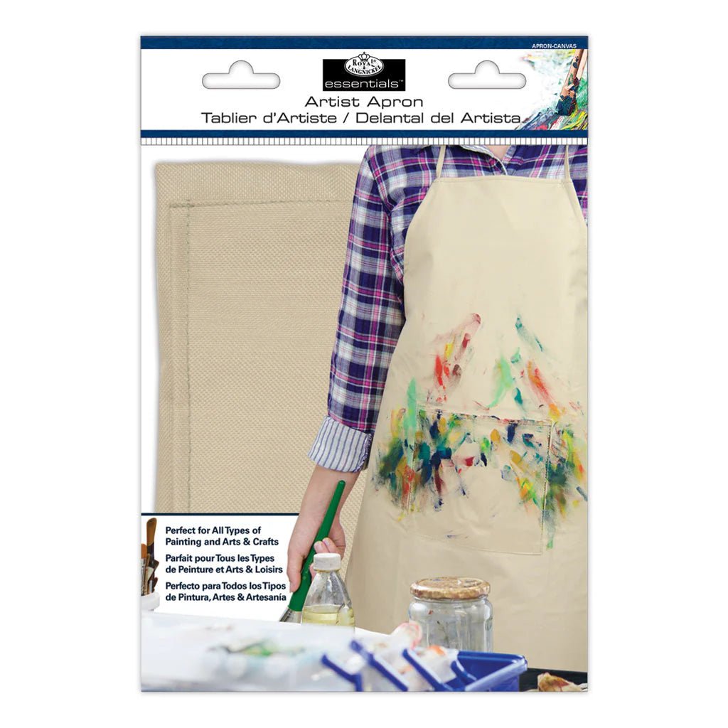 Nylon Canvas Artist's Apron - Beige | Buy Online from The Home Crafters