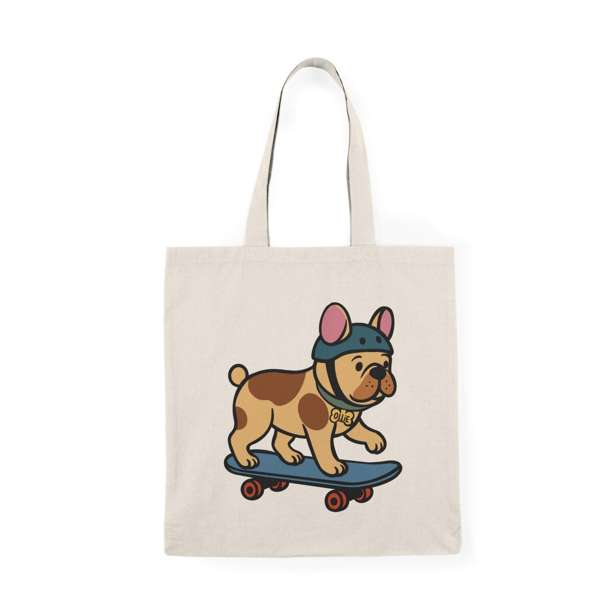 Ollie the Skater Bulldog Tote Bag | Buy Online from The Home Crafters