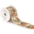 Luxury Wired Ribbon: Festive Robin - 63mm