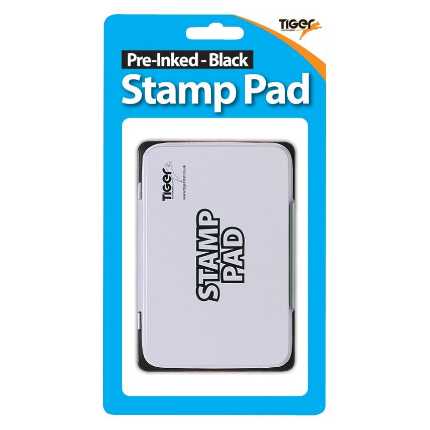 Tiger: Pre - Inked Stamp Ink Pad - Black | Buy Online from The Home Crafters