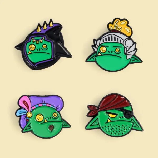 Dice Goblin - Enamel Pin Pack | Buy Online from The Home Crafters