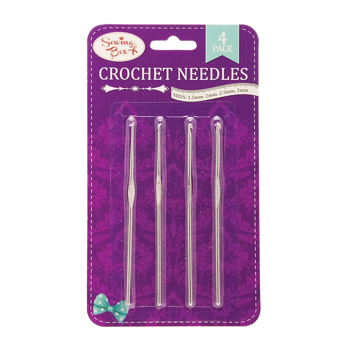 Sewing Box Fine Crochet Needles - 4pc | Buy Online from The Home Crafters