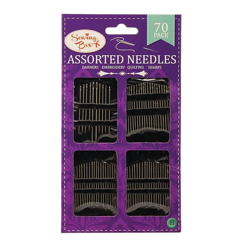 Sewing Box Assorted Sewing Needles - 70pc | Buy Online from The Home Crafters