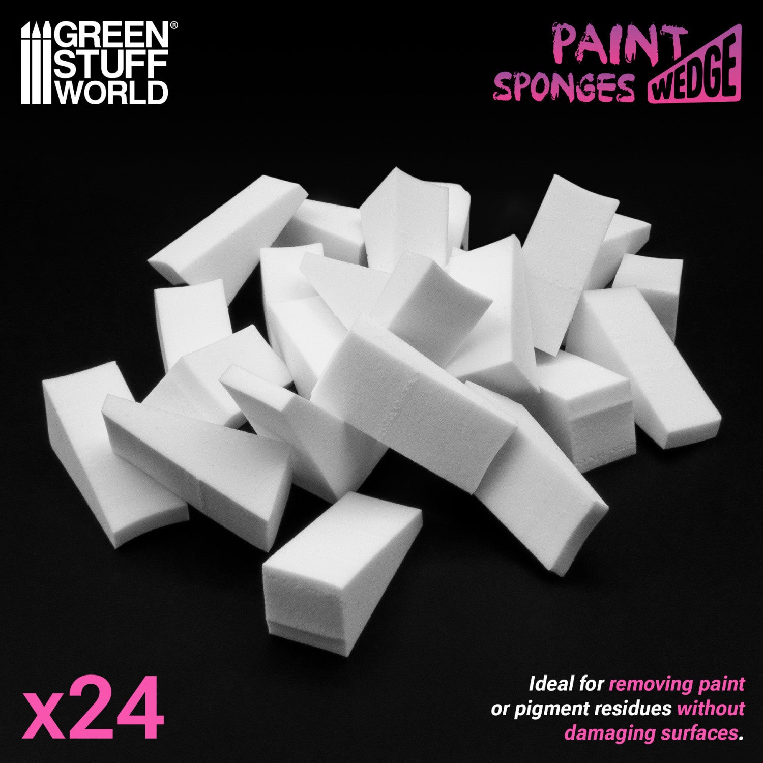 Wedge Paint Blender Sponges - 24pc | Buy Online from The Home Crafters