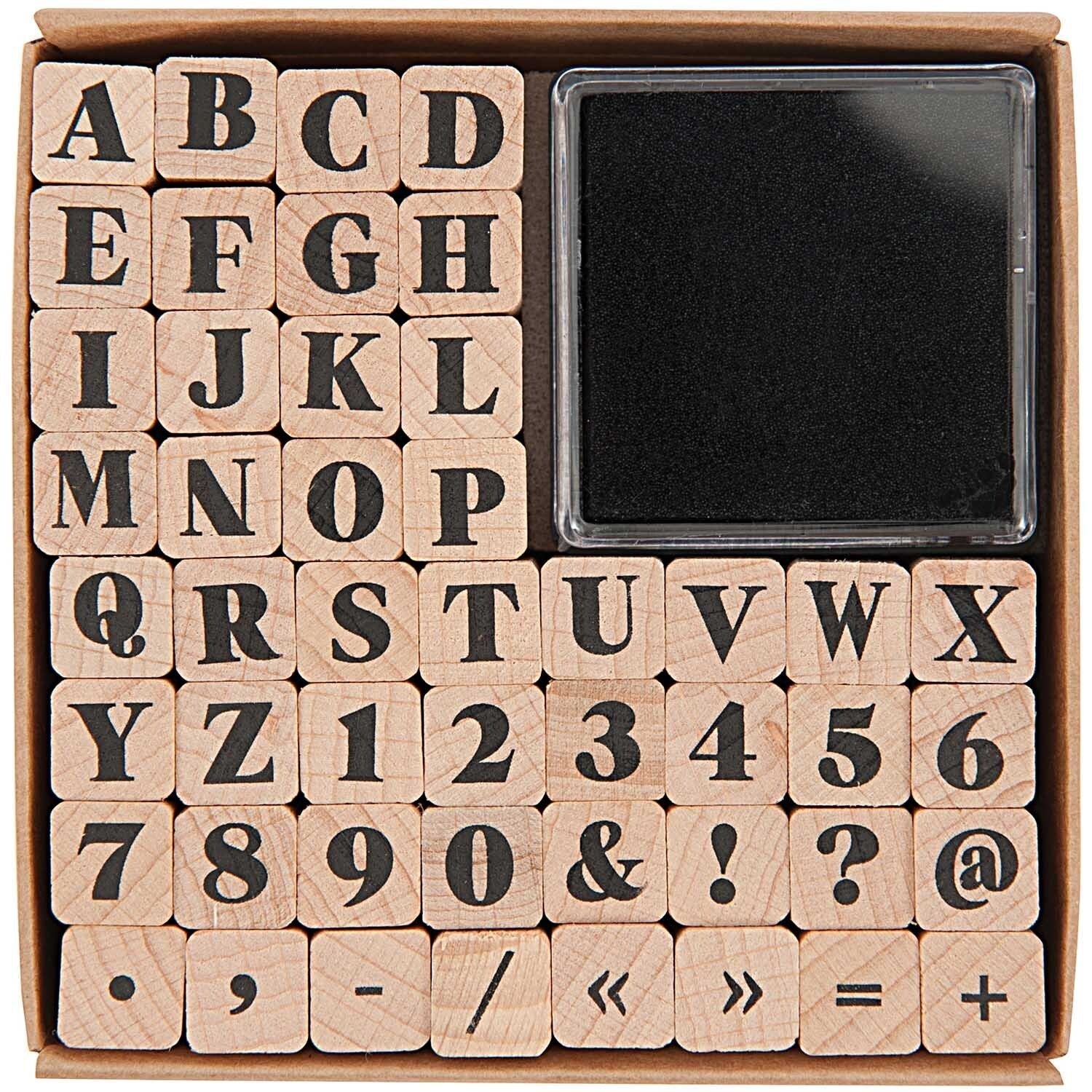 Paper Poetry Stamp Set - ABC & Numbers | Buy Online from The Home Crafters