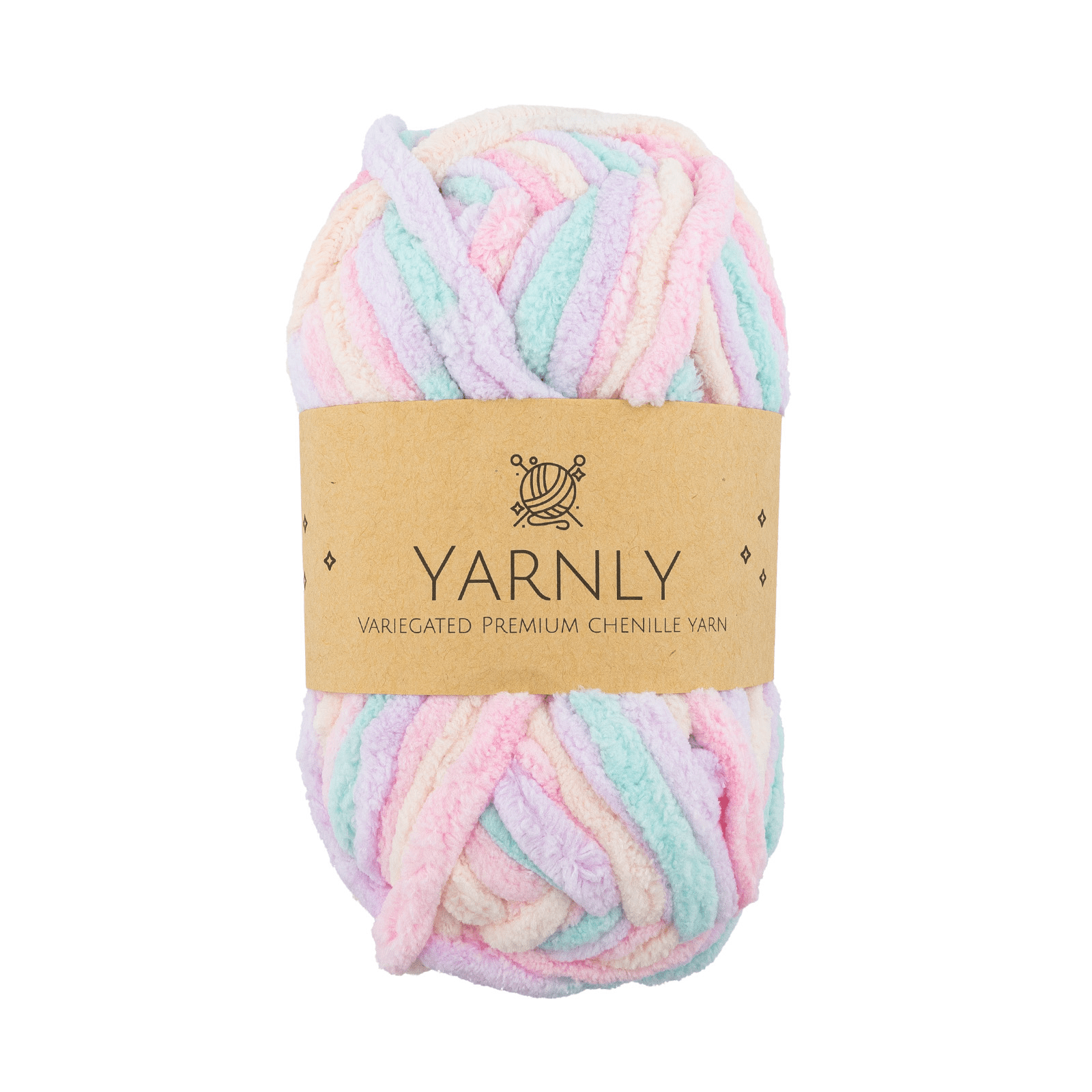 Yarnly Variegated Premium Chenille Yarn - 50g | Buy Online from The Home Crafters