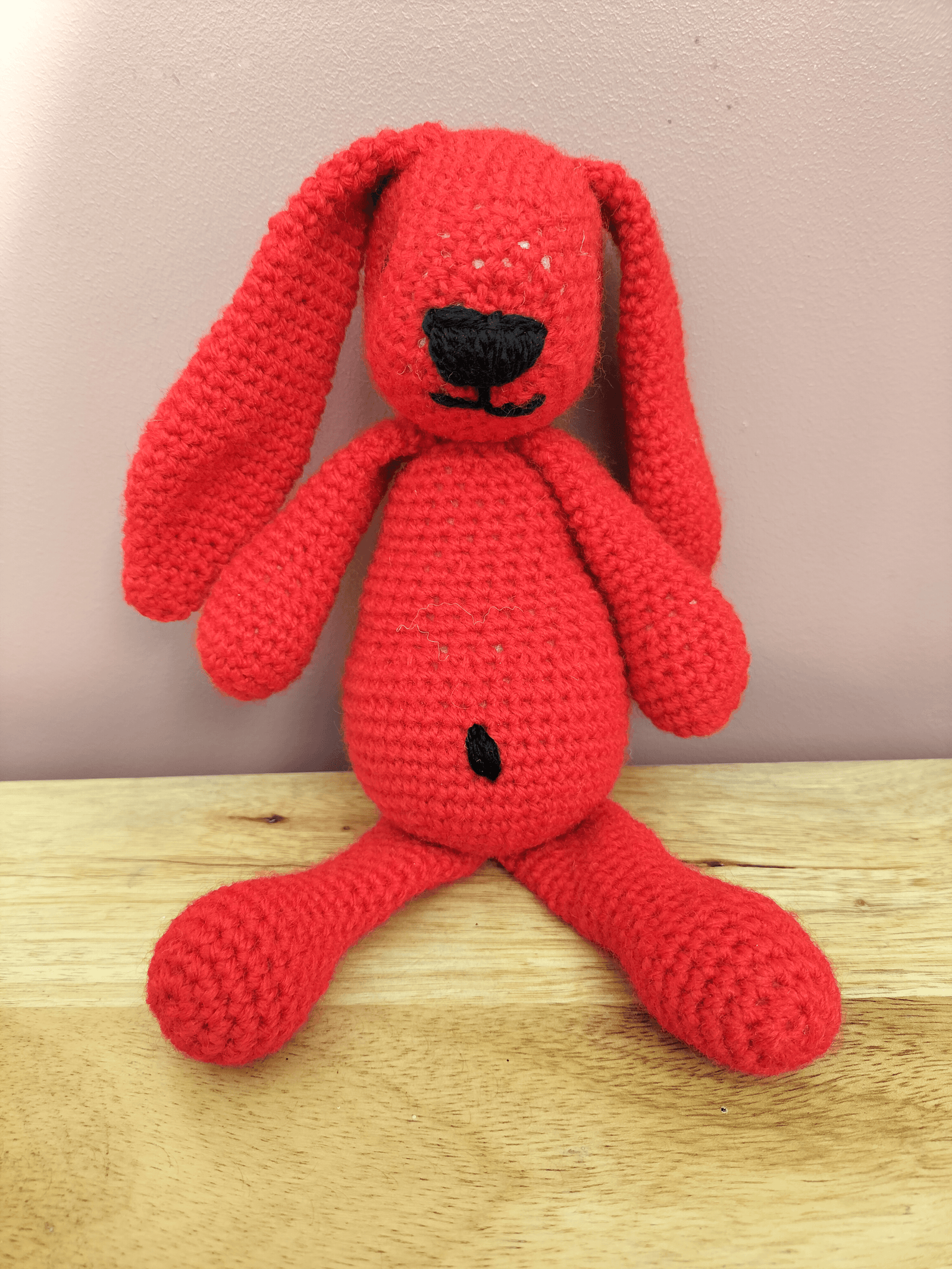 Handmade Crochet Toy: Baby the Bunny - various colours