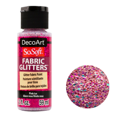 DecoArt SoSoft Acrylic Glitter Fabric Paint - 2oz