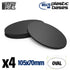Black Plastic Oval Bases for Gaming