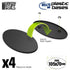 Black Plastic Oval Bases for Gaming