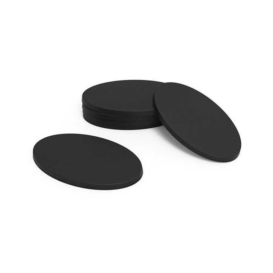 Black Plastic Oval Bases for Gaming