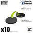 Black Plastic Round Bases for Gaming