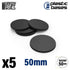 Black Plastic Round Bases for Gaming