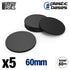 Black Plastic Round Bases for Gaming