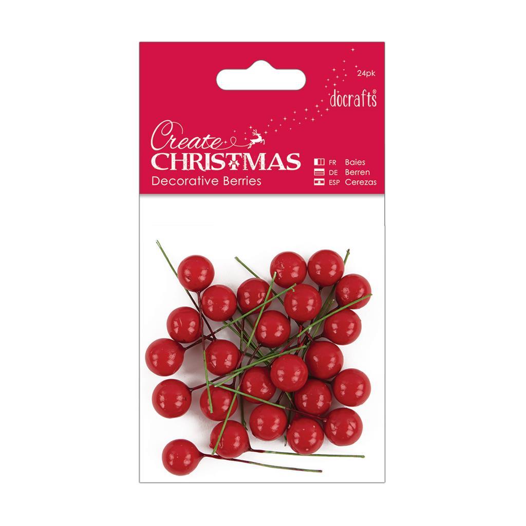 Docrafts Decorative Berries - 24pk