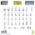 Resin Bits: Dungeons & Fantasy - 1:48-1:35 Potion and Liquor Bottles - 48pc | Buy Online from The Home Crafters