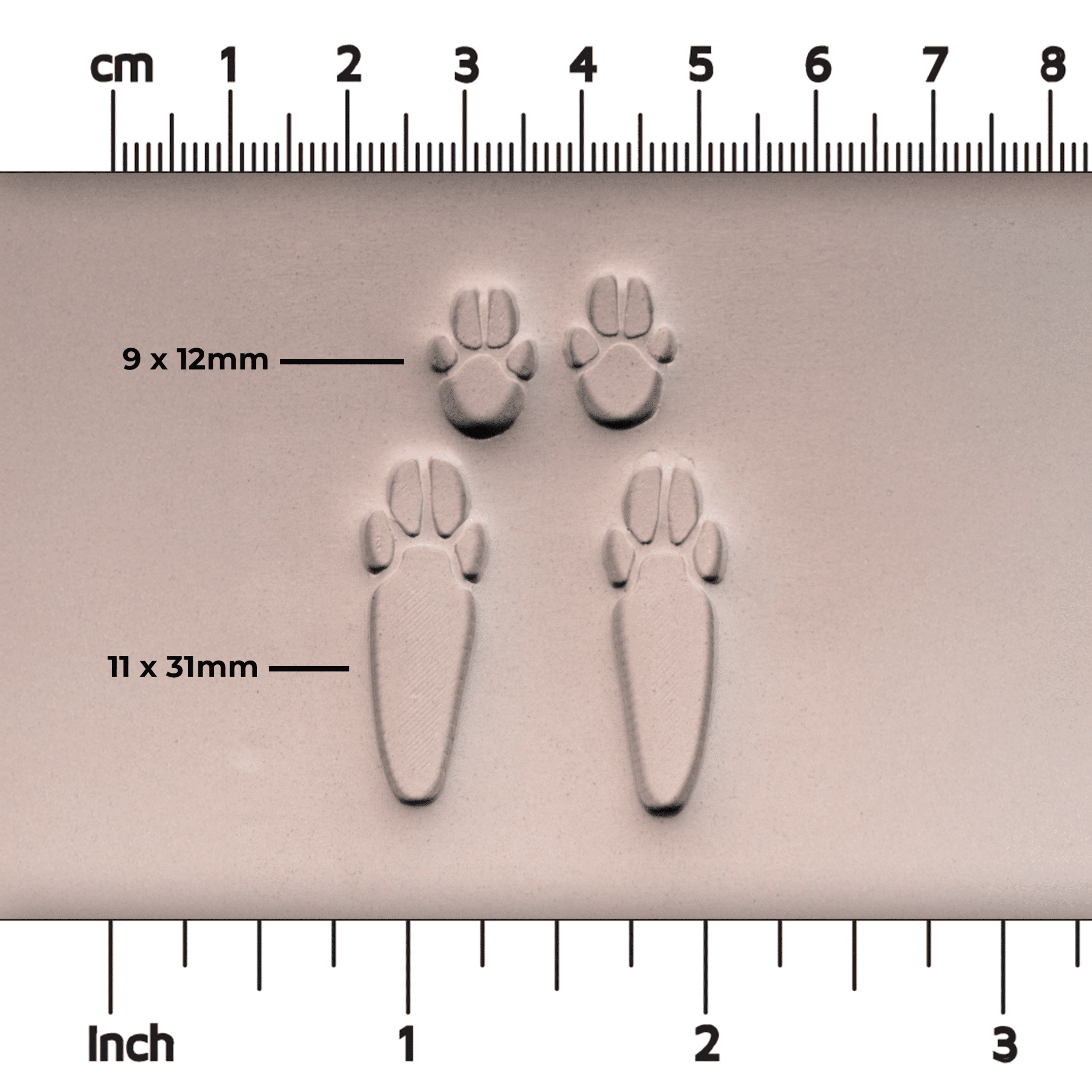 Rabbit Paw Stamp Set | Buy Online from The Home Crafters