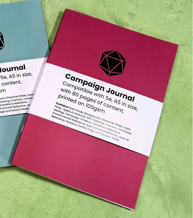 D&D Campaign Journal | RPG Notebook for 5e | Buy Online from The Home Crafters