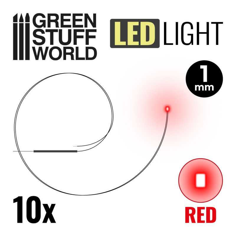 Green Stuff World: 1mm LED Lights for Dioramas - 10pc | Buy Online from The Home Crafters