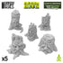 Resin Bits: Plants - 1:72-1:48-1:35 Big Haunted Tree Stumps - 5pc | Buy Online from The Home Crafters