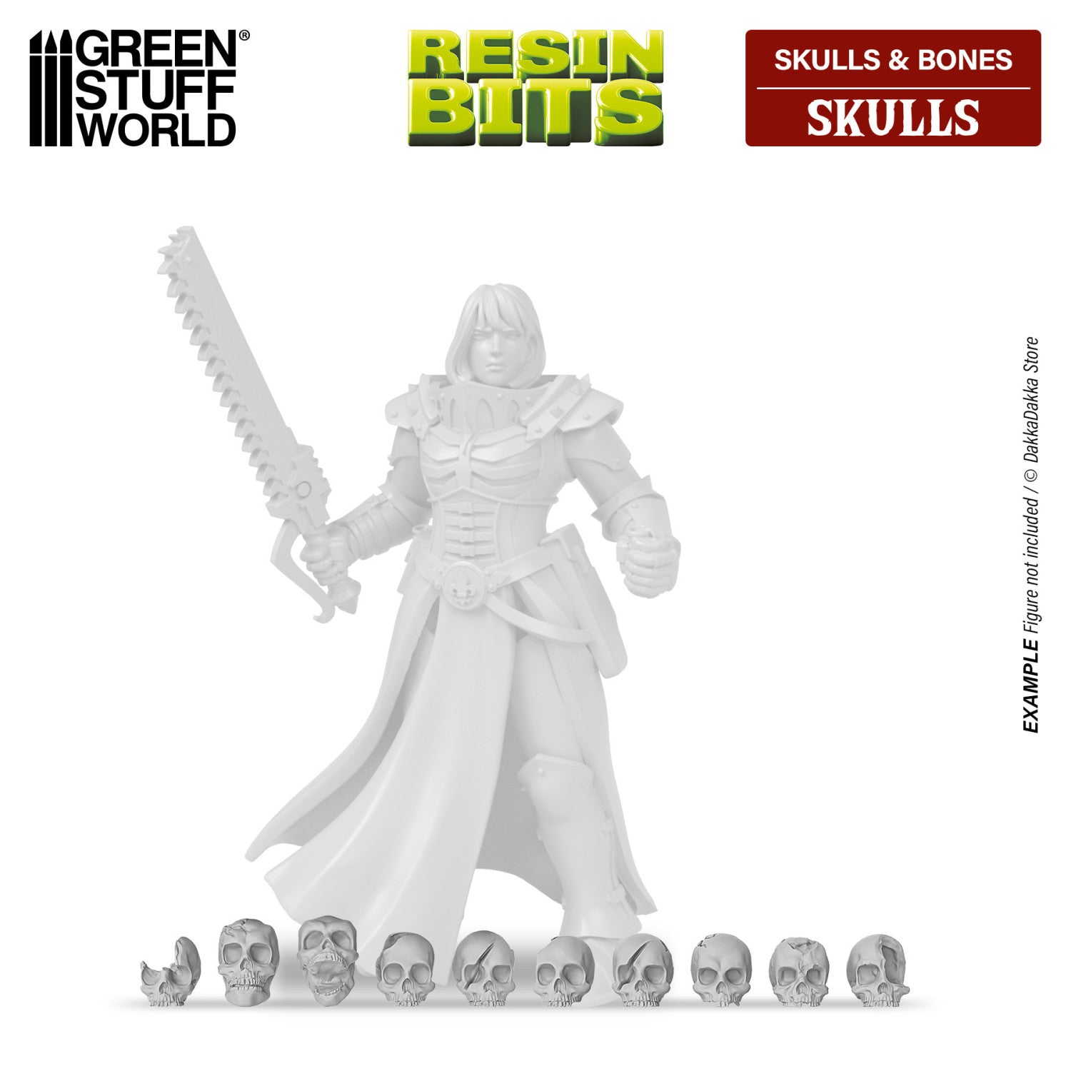 Resin Bits: Skulls & Bones - 1:48-1:35 Skulls - 85pc | Buy Online from The Home Crafters