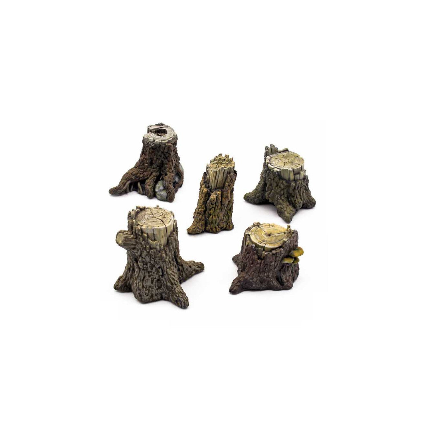 Resin Bits: Plants - 1:72-1:48-1:35 Large Tree Stumps - 5pc | Buy Online from The Home Crafters