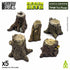 Resin Bits: Plants - 1:72-1:48-1:35 Large Tree Stumps - 5pc | Buy Online from The Home Crafters