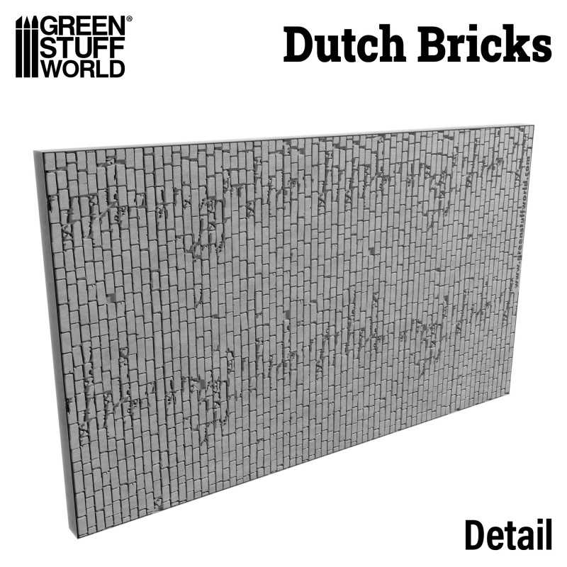 Green Stuff World: 15mm Textured Rolling Pin - Dutch Bricks