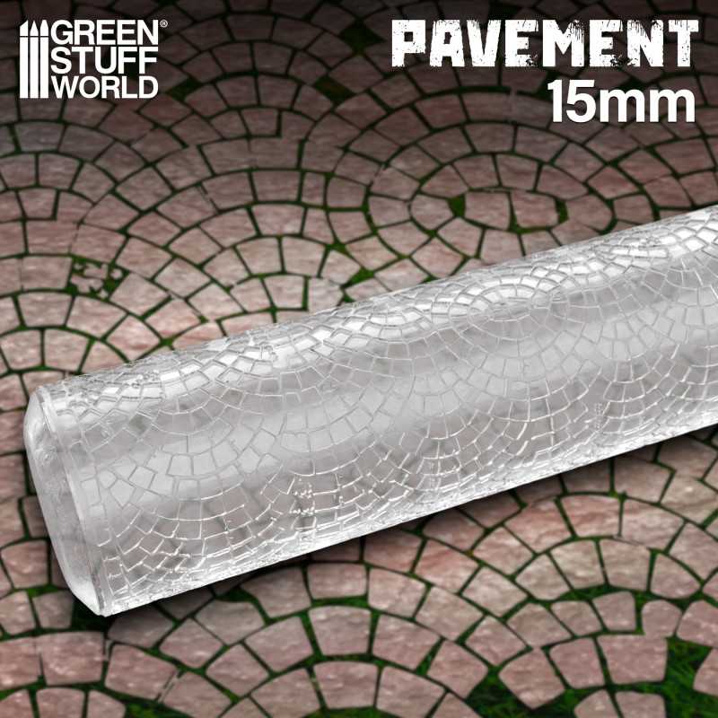 Green Stuff World: 15mm Textured Rolling Pin - Pavement