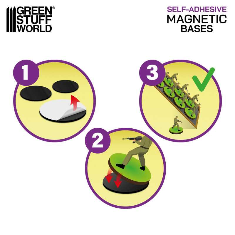 Green Stuff World: Self Adhesive Round Magnetic Bases Sheet - The Home ...