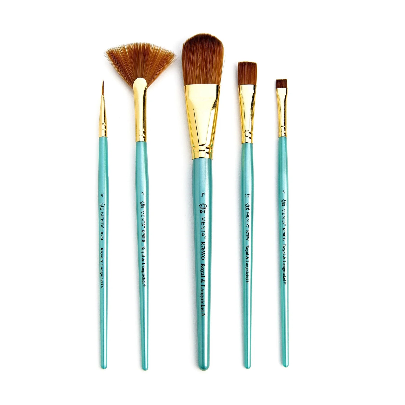 Royal & Langnickel: Menta 5 Piece Paintbrush Set with Bag | Buy Online from The Home Crafters