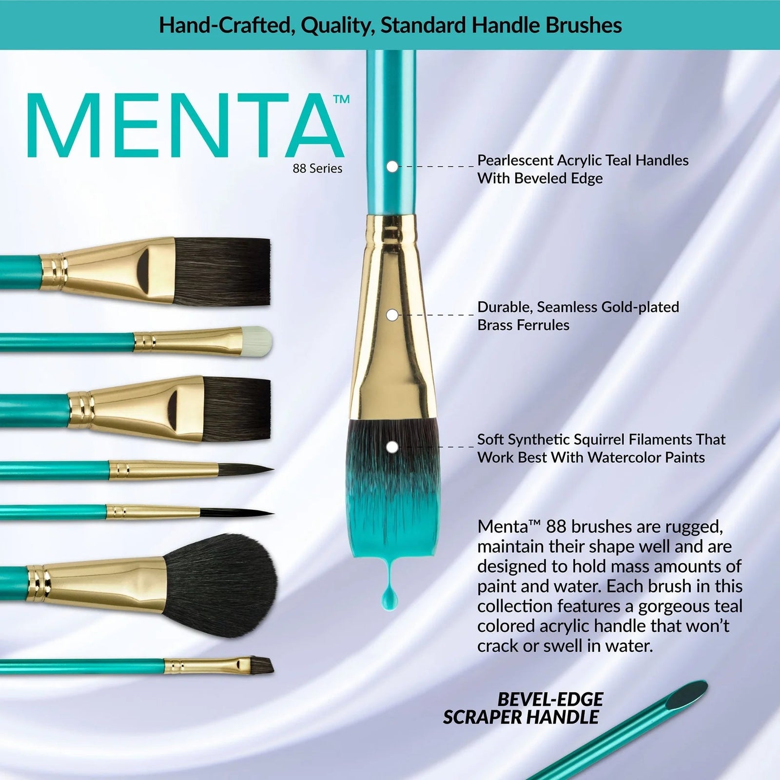 Royal & Langnickel: Menta 5 Piece Paintbrush Set with Bag | Buy Online from The Home Crafters