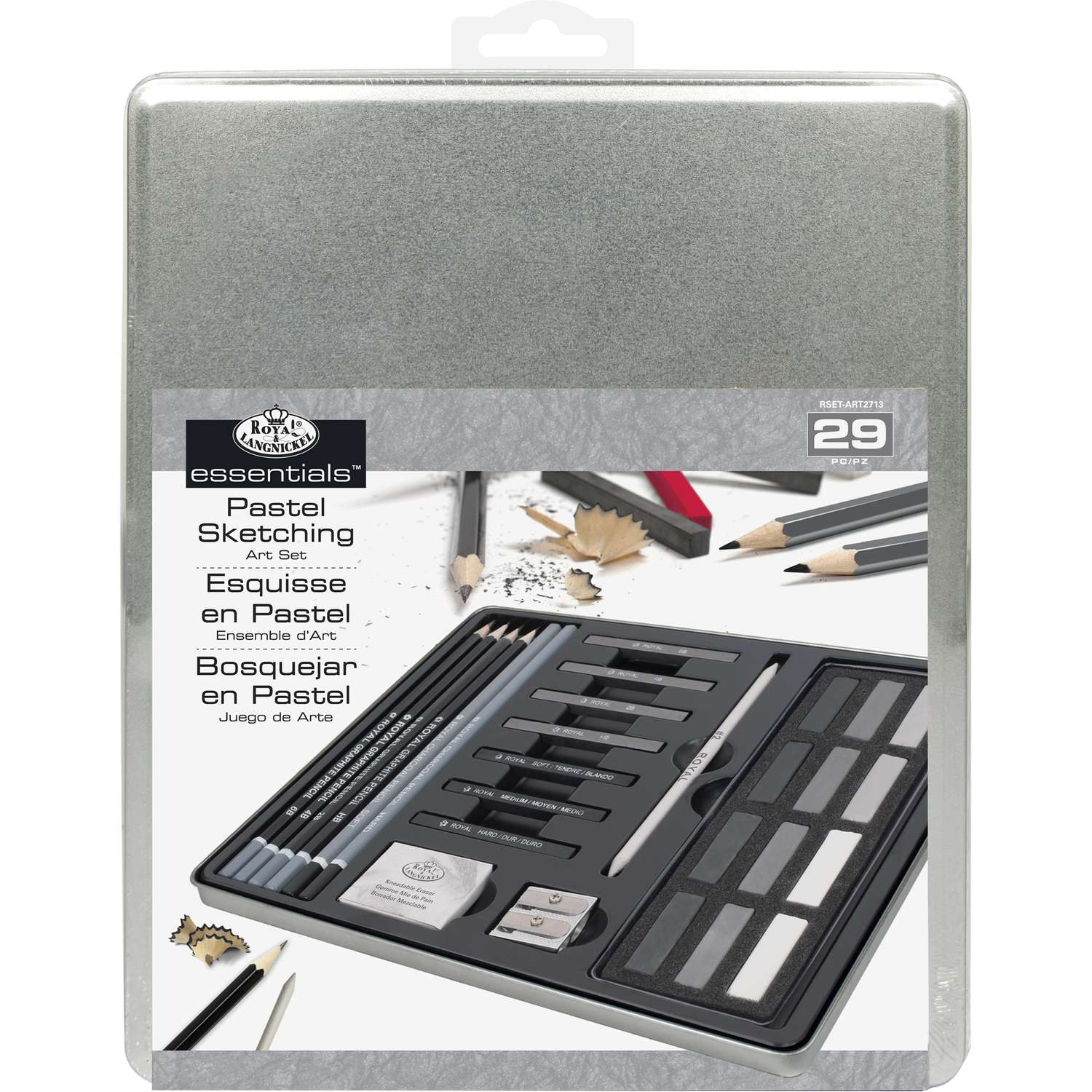 Royal & Langnickel Pastel Sketching Art Set - 29pc Tin | Buy Online from The Home Crafters