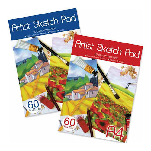 A4 Artists Sketch Pad - 60 sheets